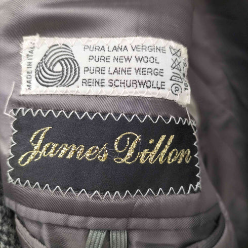 James Dillon 70S pure wool チェック柄 テーラード ジャケット メンズ