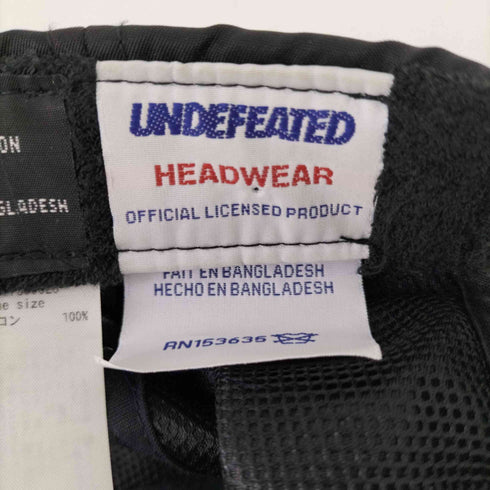 アンディフィーテッド UNDEFEATED フロントロゴ 裏地メッシュナイロンキャップ メンズ ONE SIZE