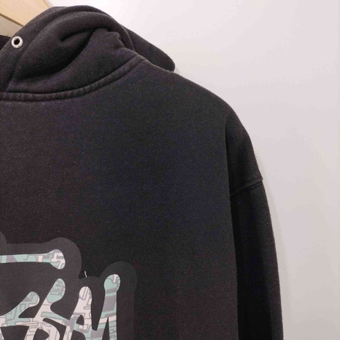 ステューシー Stussy 前面プリント プルオーバーパーカー メンズ JPN:M