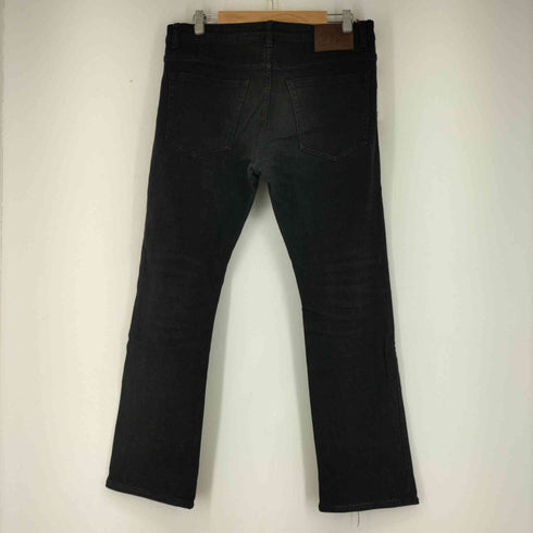 ピーアールピーエス Prps 00s 04AW TREAT EM ROUGH レザーパッチ ボタンフライブラックデニム メンズ 36