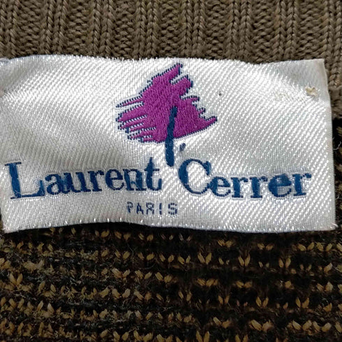 Laurent Cerrer PARIS 総柄 リブカーディガン メンズ JPN:M