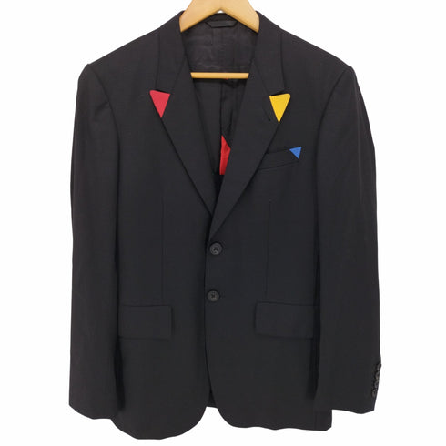 ポールスミス Paul Smith Loro Piana ロロピアーナ社 ステッチ 切替 マルチカラー テーラード ジャケット メンズ import:M