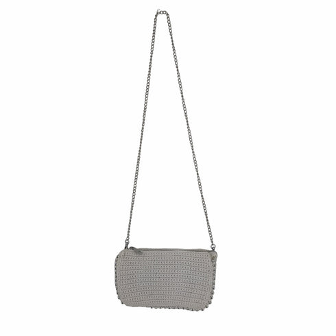 ザラ ZARA STUDDED MACRAME WALLET CROSSBODY BAG レディース