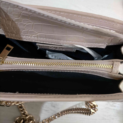 ザラ ZARA クロコ型押し ショルダーバッグ レディース