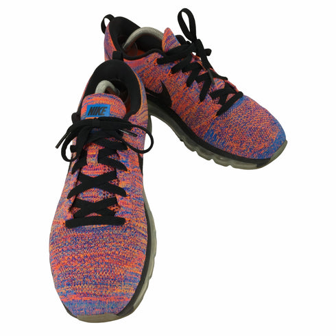 ナイキ NIKE FLYKNIT MAX PHOTO BLUE BLK-CNCRD-TTL CRMSN フライニット マックス ローカット スニーカー メンズ JPN:27.5