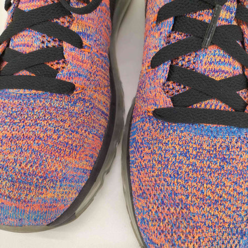 ナイキ NIKE FLYKNIT MAX PHOTO BLUE BLK-CNCRD-TTL CRMSN フライニット マックス ローカット スニーカー メンズ JPN:27.5