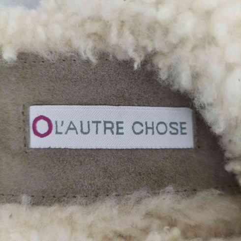 ロートレショーズ L'AUTRE CHOSE ボア付き スエード サボサンダル レディース EUR:39