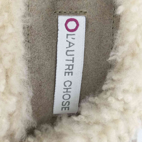 ロートレショーズ L'AUTRE CHOSE ボア付き スエード サボサンダル レディース EUR:39