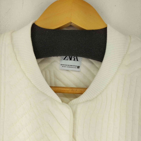 ザラ ZARA オーバーサイズキルティングスウェットジャケット レディース import:XS
