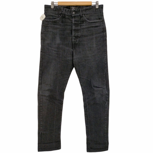 カバンドズッカ CABANE de ZUCCa ブラックデニム サルエルパンツ ストレッチ メンズ JPN:L