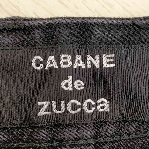 カバンドズッカ CABANE de ZUCCa ブラックデニム サルエルパンツ ストレッチ メンズ JPN:L