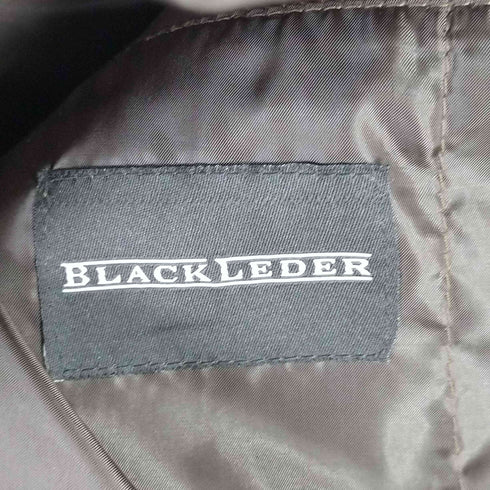 BLACK LEDER ラムレザー テーラードジャケット メンズ LL