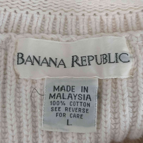 バナナリパブリック BANANA REPUBLIC 80-90S ロールネックコットンニット メンズ JPN:L