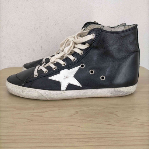 ゴールデングース GOLDEN GOOSE FRANCY サイドジップレザーハイカットスニーカー メンズ JPN:41