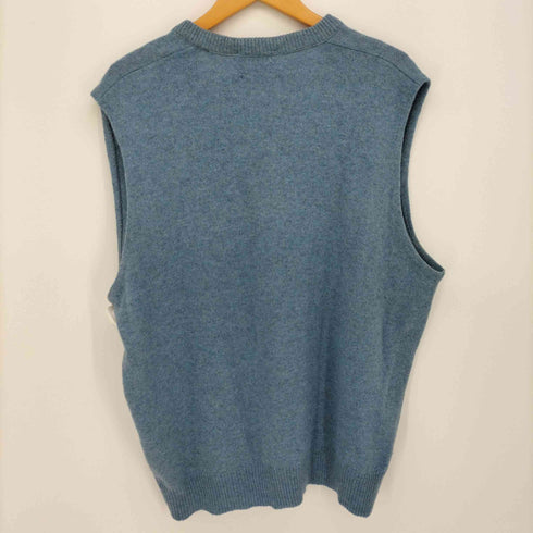 JEFF LAMB 70s USA製 ウール混 Vネック ニット ベスト メンズ import:XL