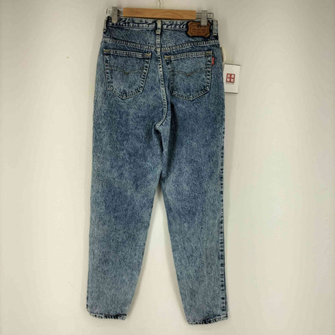 ラングラー Wrangler ウォッシュ ケミカルウォッシュテーパードデニムパンツ レディース