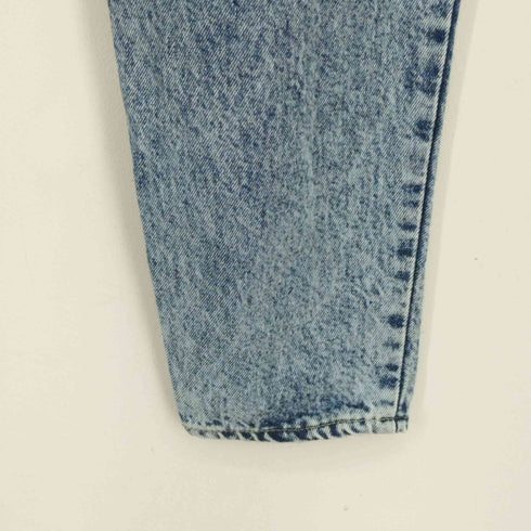 ラングラー Wrangler ウォッシュ ケミカルウォッシュテーパードデニムパンツ レディース