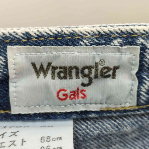 ラングラー Wrangler ウォッシュ ケミカルウォッシュテーパードデニムパンツ レディース