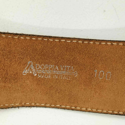 DOPPIA VITA イタリア製 ウエスタン バックルベルト メンズ 100
