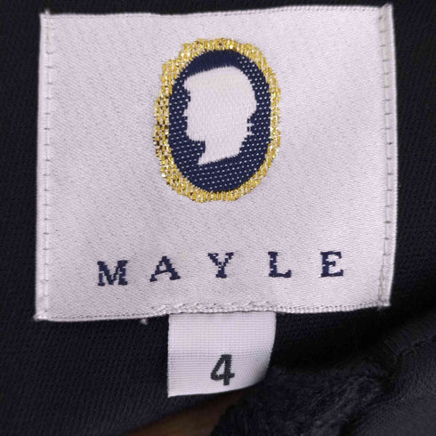 メイル MAYLE サイドシースルー ショート丈ウールワンピース レディース 4