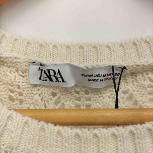 ザラ ZARA ノースリーブニットワンピース レディース import:M
