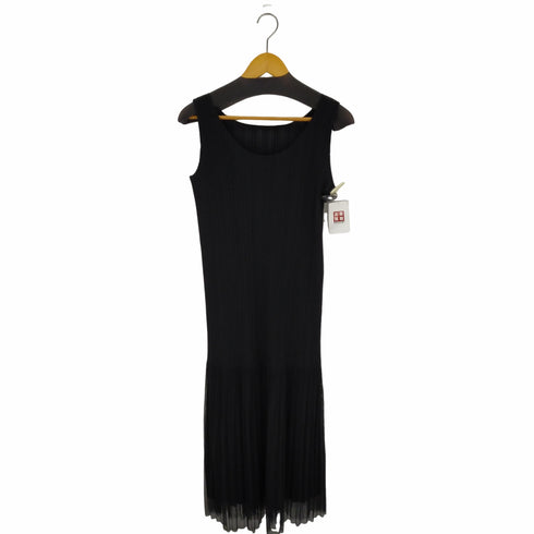 プリーツプリーズイッセイミヤケ PLEATS PLEASE ISSEY MIYAKE 23SS ノースリーブロングワンピース シアー レディース JPN:3