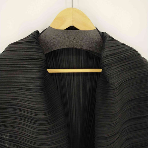 プリーツプリーズイッセイミヤケ PLEATS PLEASE ISSEY MIYAKE 21SS プリーツ ロングボレロ ショールカラー レディース JPN:2