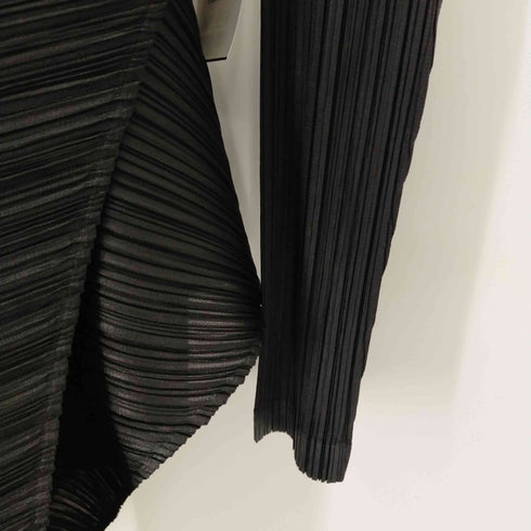 プリーツプリーズイッセイミヤケ PLEATS PLEASE ISSEY MIYAKE 21SS プリーツ ロングボレロ ショールカラー レディース JPN:2