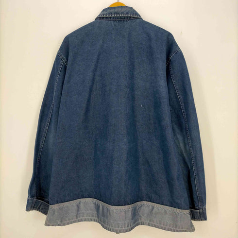 マリテフランソワジルボー MARITHE FRANCOIS GIRBAUD Y2K メタリックデニム ジャケット オーバーサイズ メンズ import:XXL