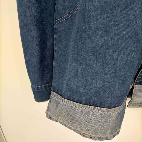 マリテフランソワジルボー MARITHE FRANCOIS GIRBAUD Y2K メタリックデニム ジャケット オーバーサイズ メンズ import:XXL