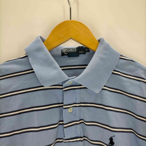 ポロバイラルフローレン Polo by RALPH LAUREN ワンポイント刺繍 ボーダーポロシャツ メンズ JPN:L