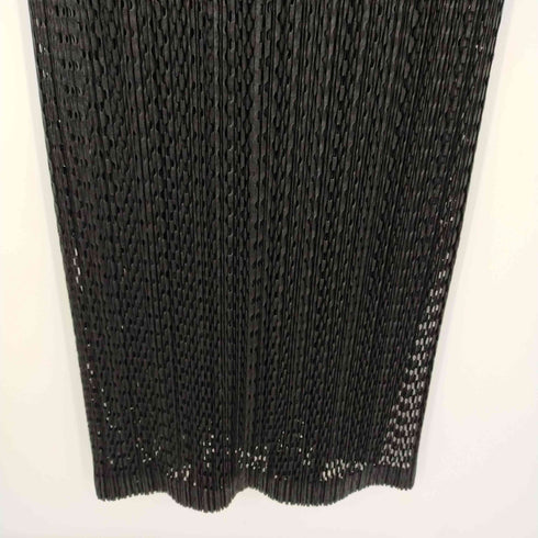 プリーツプリーズイッセイミヤケ PLEATS PLEASE ISSEY MIYAKE 17AW パンチング ノースリーブプリーツワンピース レディース US:0-2
