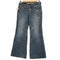 ドライブジーンズ DRIVE JEANS 00s Y2K ダメージ加工 ポケットスタッズ ベルボトム フレアデニムパンツ レディース 26