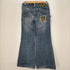 ドライブジーンズ DRIVE JEANS 00s Y2K ダメージ加工 ポケットスタッズ ベルボトム フレアデニムパンツ レディース 26