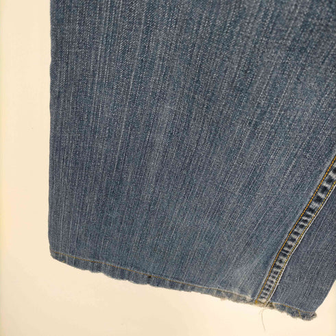 ドライブジーンズ DRIVE JEANS 00s Y2K ダメージ加工 ポケットスタッズ ベルボトム フレアデニムパンツ レディース 26