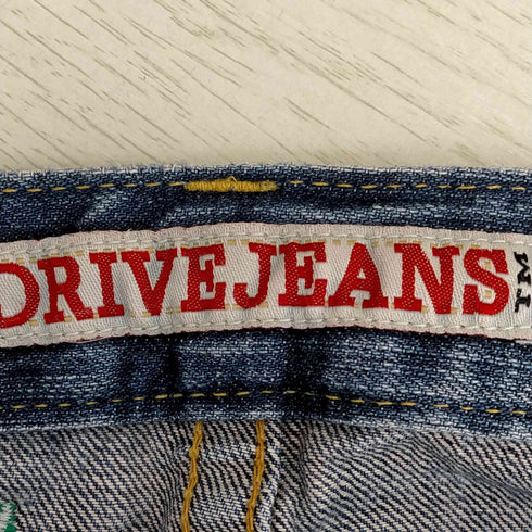 ドライブジーンズ DRIVE JEANS 00s Y2K ダメージ加工 ポケットスタッズ ベルボトム フレアデニムパンツ レディース 26