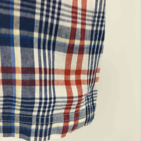 フレッドペリー FRED PERRY マドラス チェック 布帛 鹿の子地 シャツ メンズ import:S