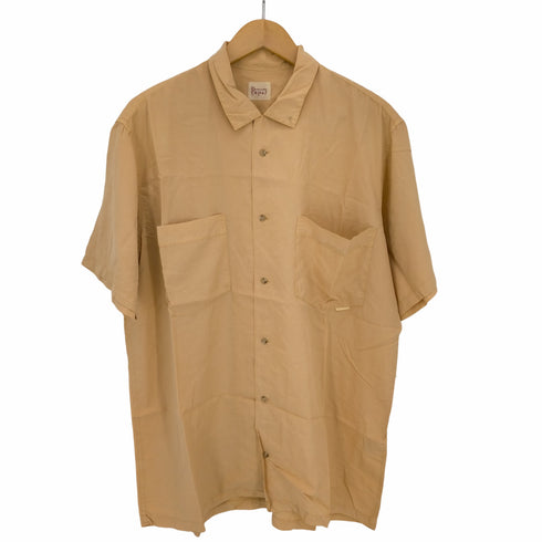 パパス papas シルク100 半袖シャツ メンズ import:M