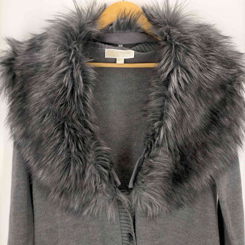 マイケルマイケルコース Michael Michael Kors ファー付き ニットカーディガン レディース JPN:S