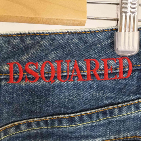 ディースクエアード DSQUARED2 Y2K Denim Cuckoo Clock Embellished Midi Skirt レディース 40
