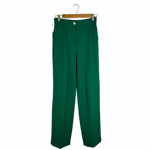 ザラ ZARA Mid Rise Straight Cut Tailored Trousers カラースラックス レディース JPN:XS