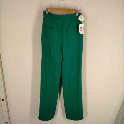 ザラ ZARA Mid Rise Straight Cut Tailored Trousers カラースラックス レディース JPN:XS