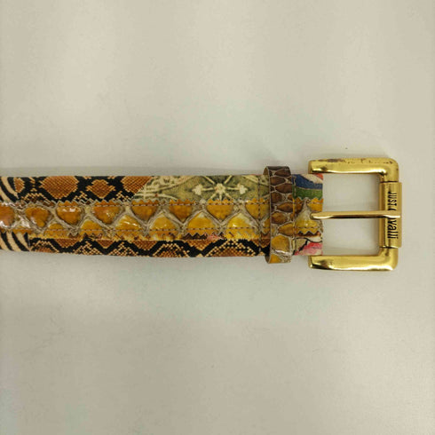 ジャストガヴァリ justcavalli パイソン柄 ベルト レディース