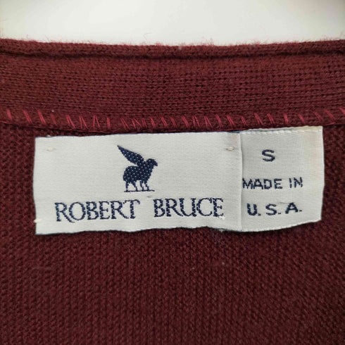 ロバートブルース ROBERT BRUCE 90S USA製 ユニオンチケット アクリル カーディガン メンズ import:S
