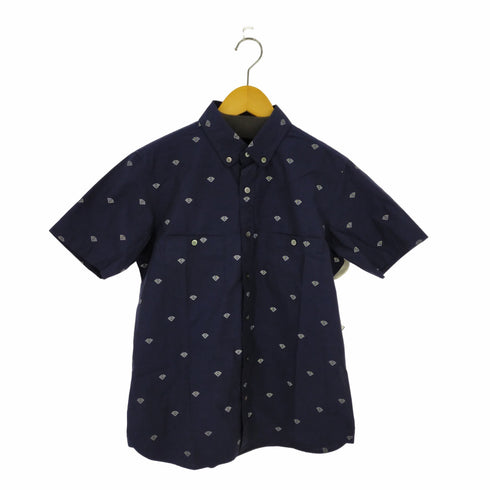 フォーティカラッツアンドゴーニーゴ 40ct & 525 ダイヤモンド柄 S/S シャツ メンズ JPN:2