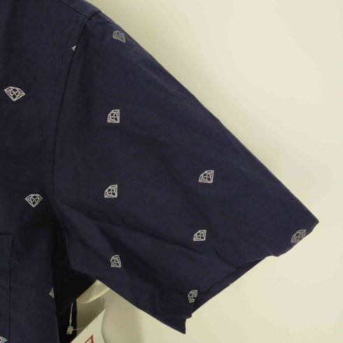 フォーティカラッツアンドゴーニーゴ 40ct & 525 ダイヤモンド柄 S/S シャツ メンズ JPN:2