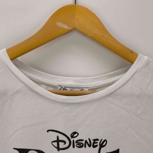 ザラ ZARA キャラクターデザイン クルーネック 半袖Tシャツ レディース import:L