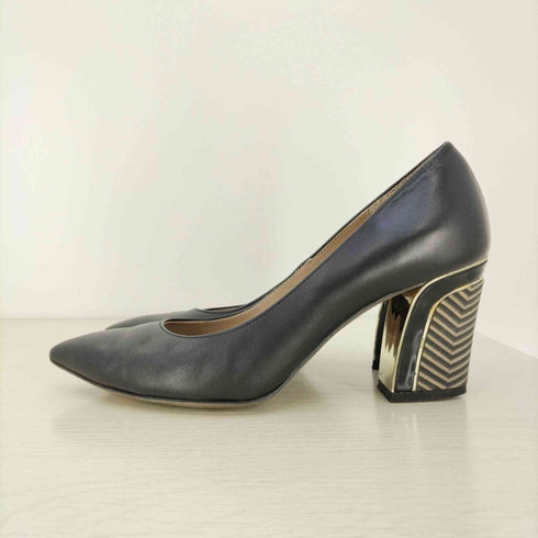 ランバンコレクション LANVIN COLLECTION ウッドソール ヒールパンプス レディース JPN:23