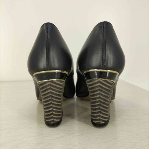 ランバンコレクション LANVIN COLLECTION ウッドソール ヒールパンプス レディース JPN:23
