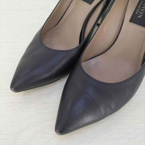 ランバンコレクション LANVIN COLLECTION ウッドソール ヒールパンプス レディース JPN:23